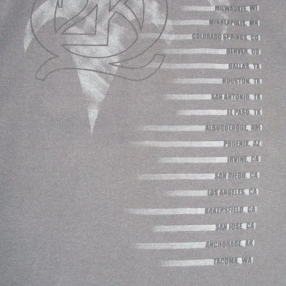 00's Dark Gray Queensryche Q2K Concert Band T-Shirt