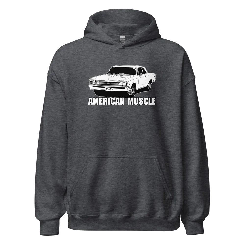 1967 Chevelle Hoodie, American Muscle Car Sweatshirt