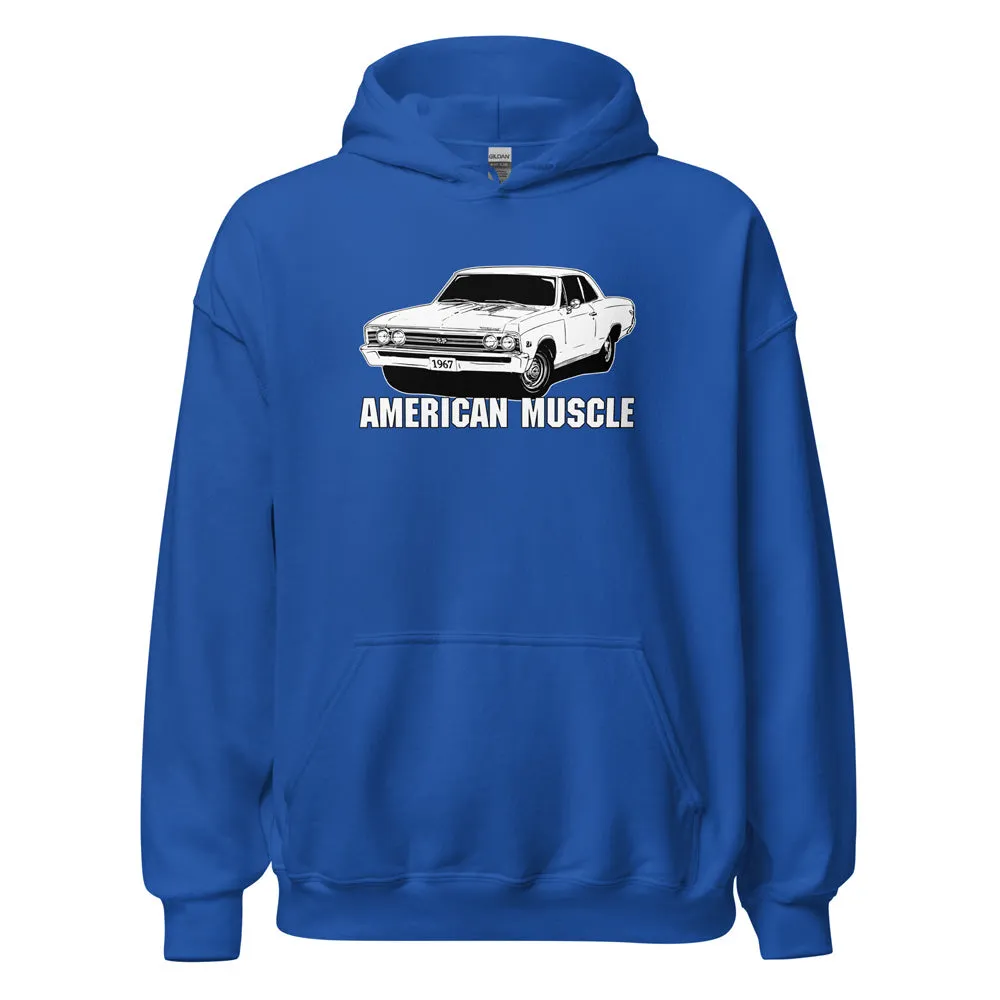 1967 Chevelle Hoodie, American Muscle Car Sweatshirt