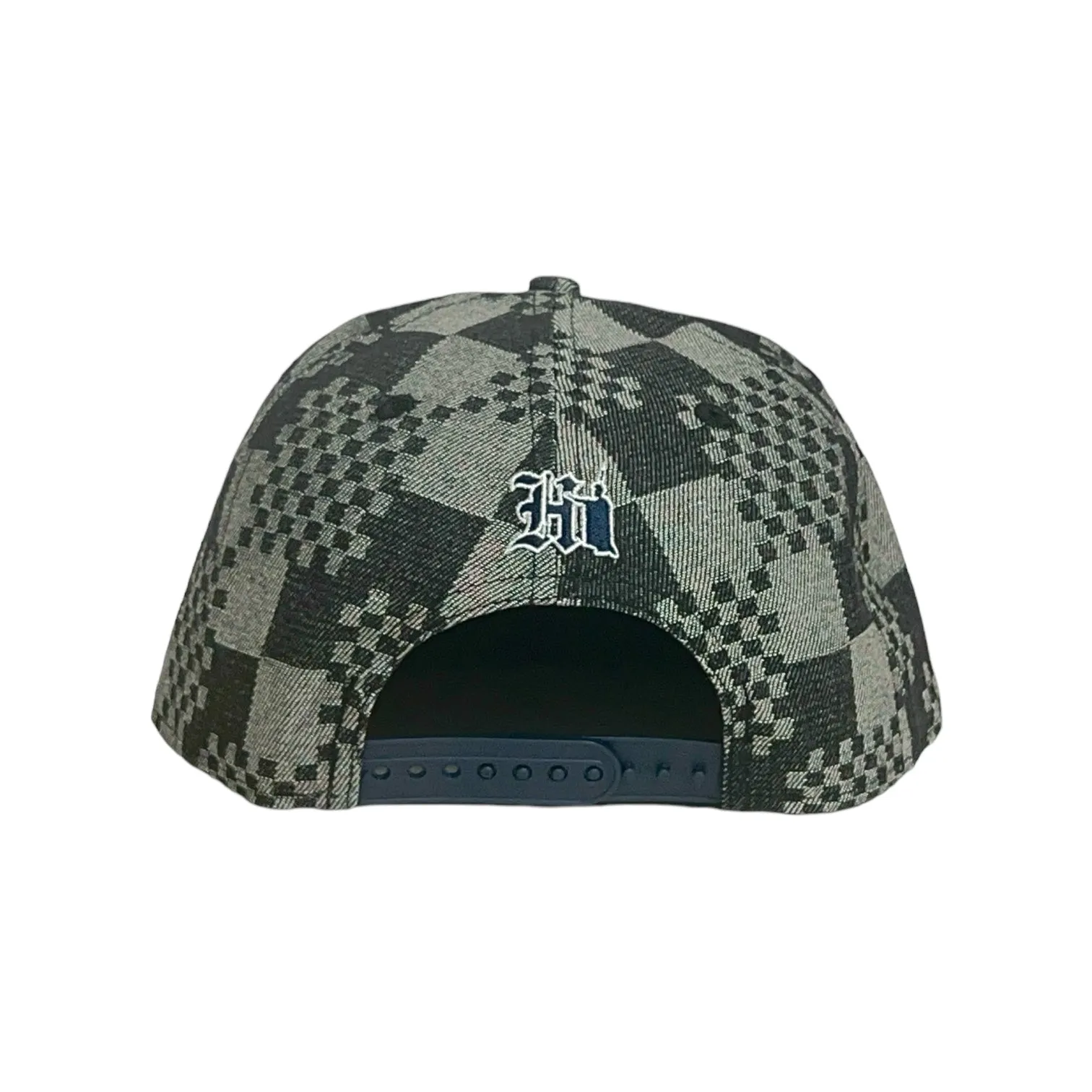 808ALLDAY  New Era 9Fifty Black Denim Checkered 808 Stack Snapback