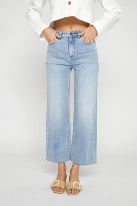 Aberdeen Wide Leg Crop Denim Pant