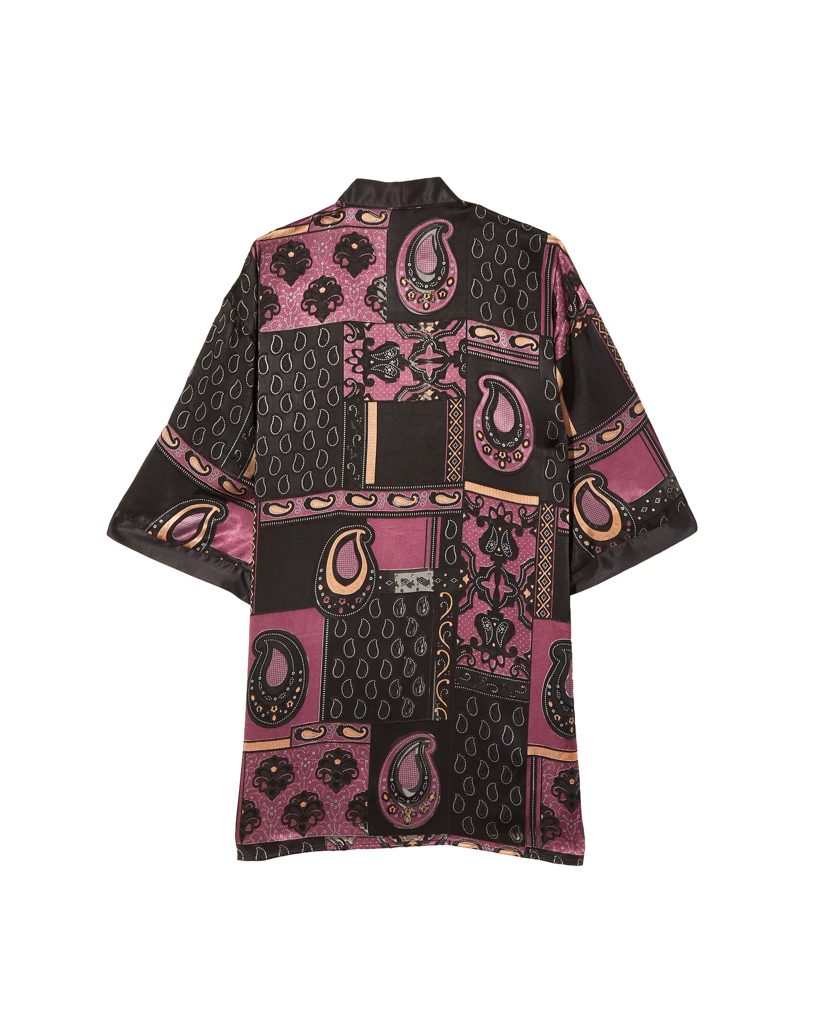 Abigail Kimono | Black / Mauve