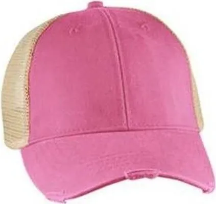 Adams OL102 Distressed Ollie Cap - Neon Pink Tan