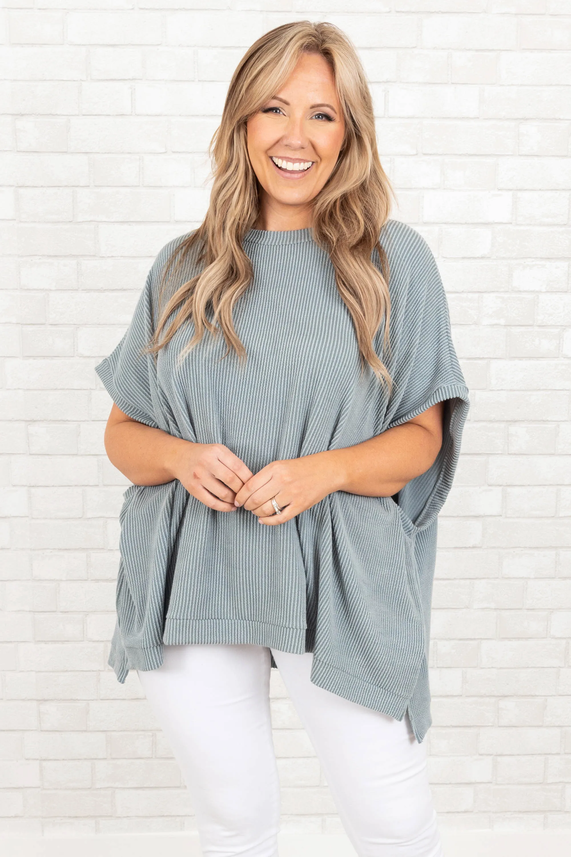 All About Knits Top, Seafoam