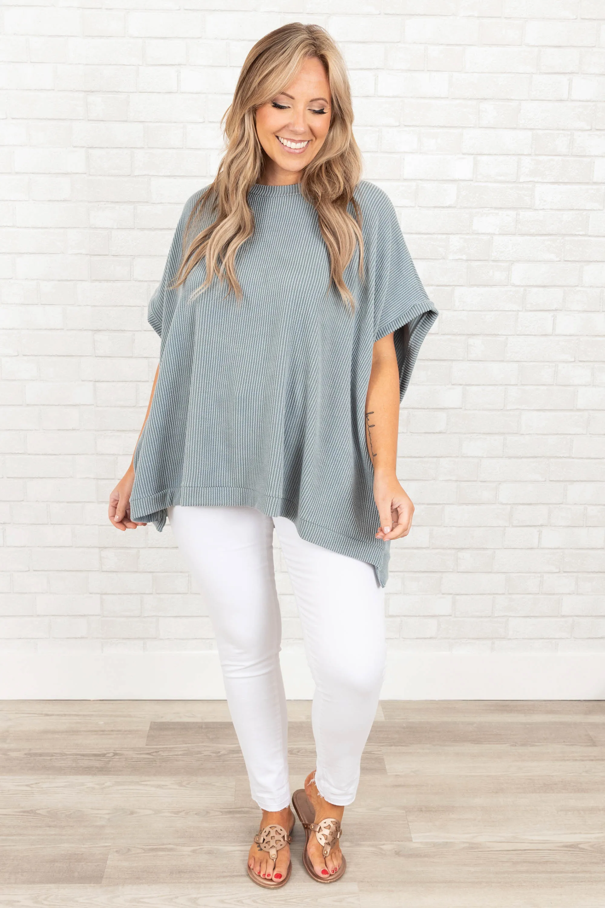 All About Knits Top, Seafoam