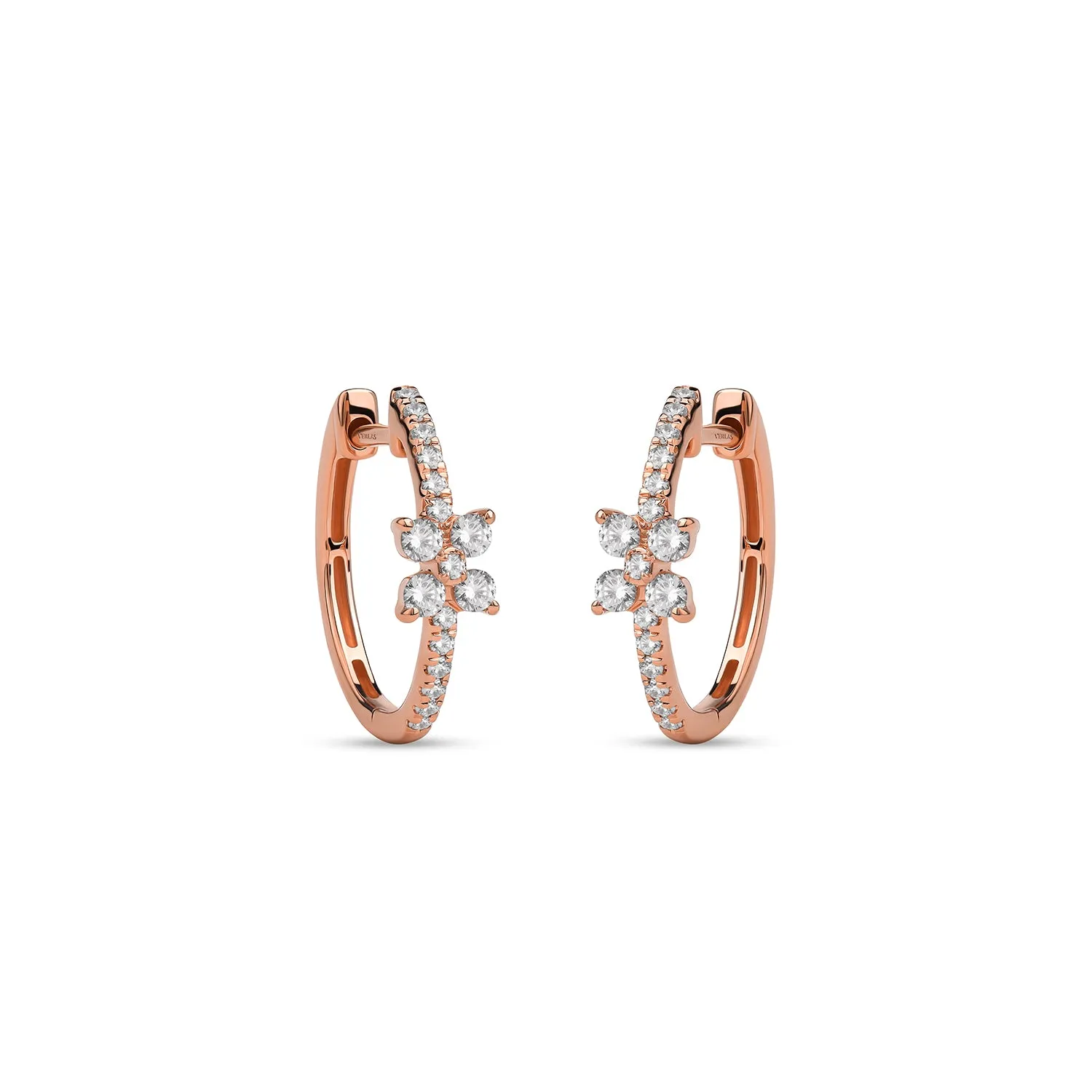 Alyssa Empowered Floral Statement Hoops