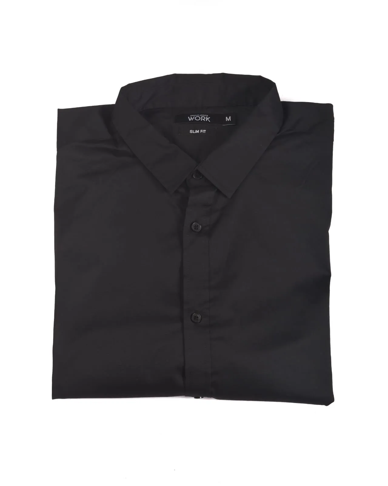 ANGELO LITRICO MENS BLACK SHIRT