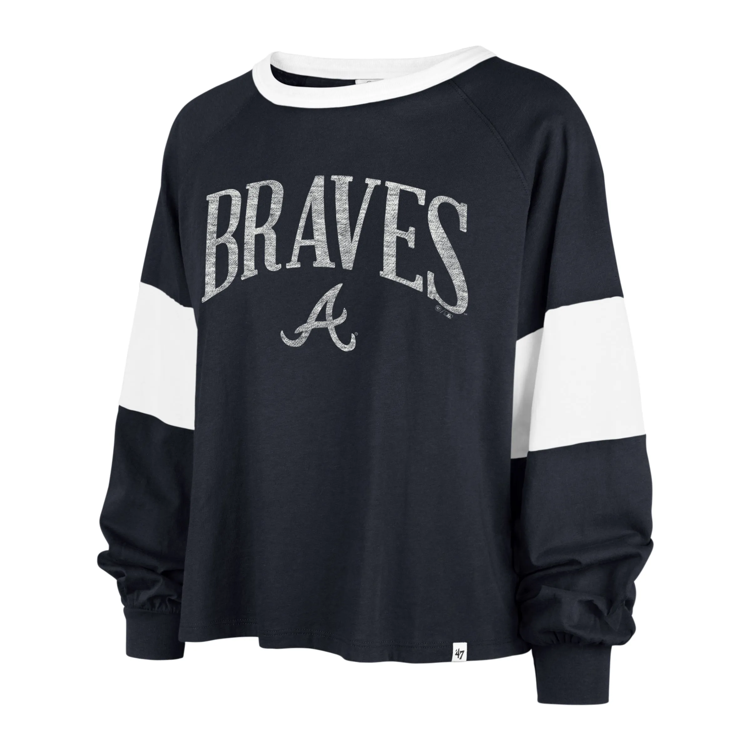 ATLANTA BRAVES UPSIDE '47 RHEA LONGSLEEVE TEE WOMENS