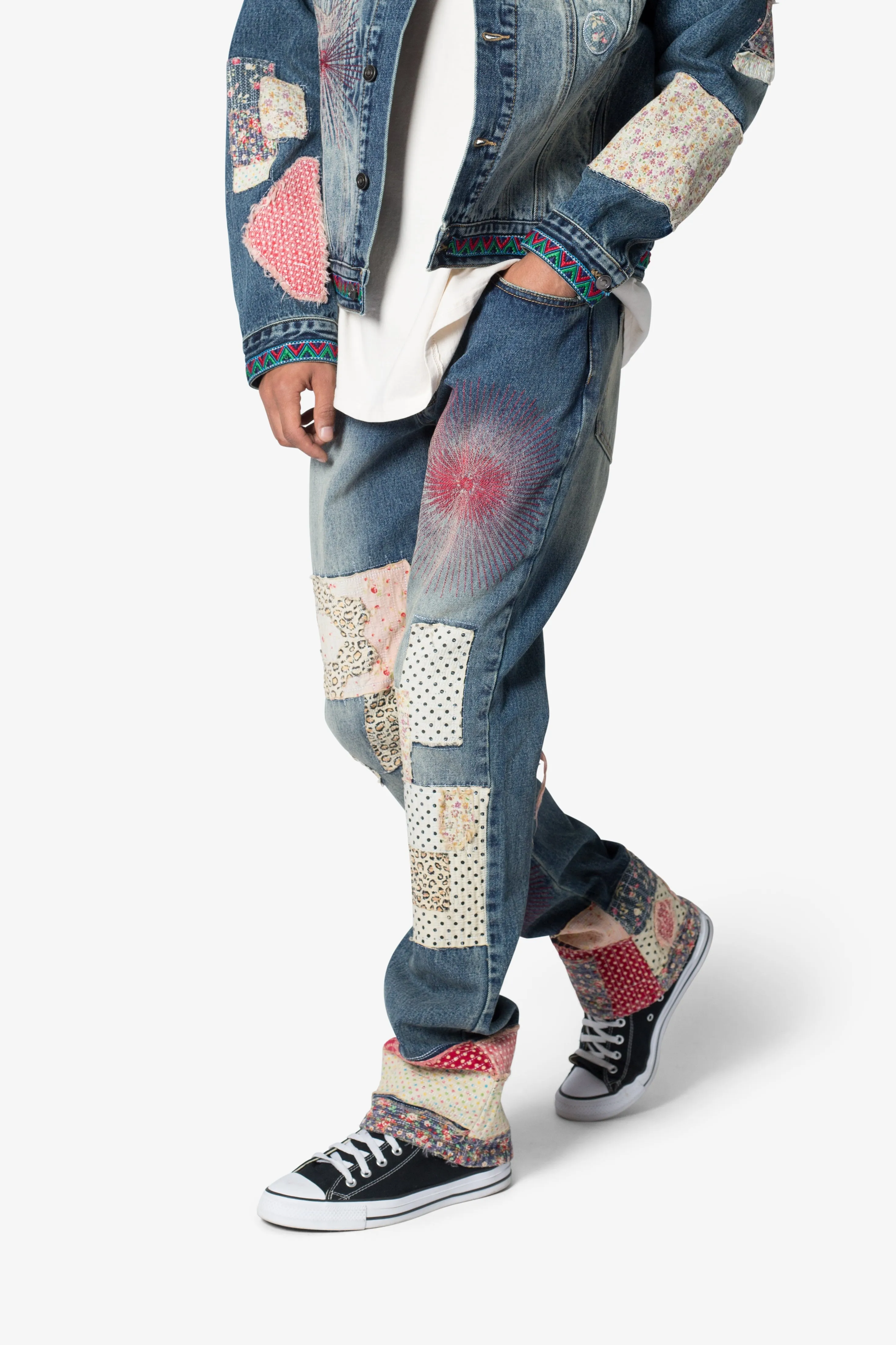 B387 Rugged Flare Denim - Multi