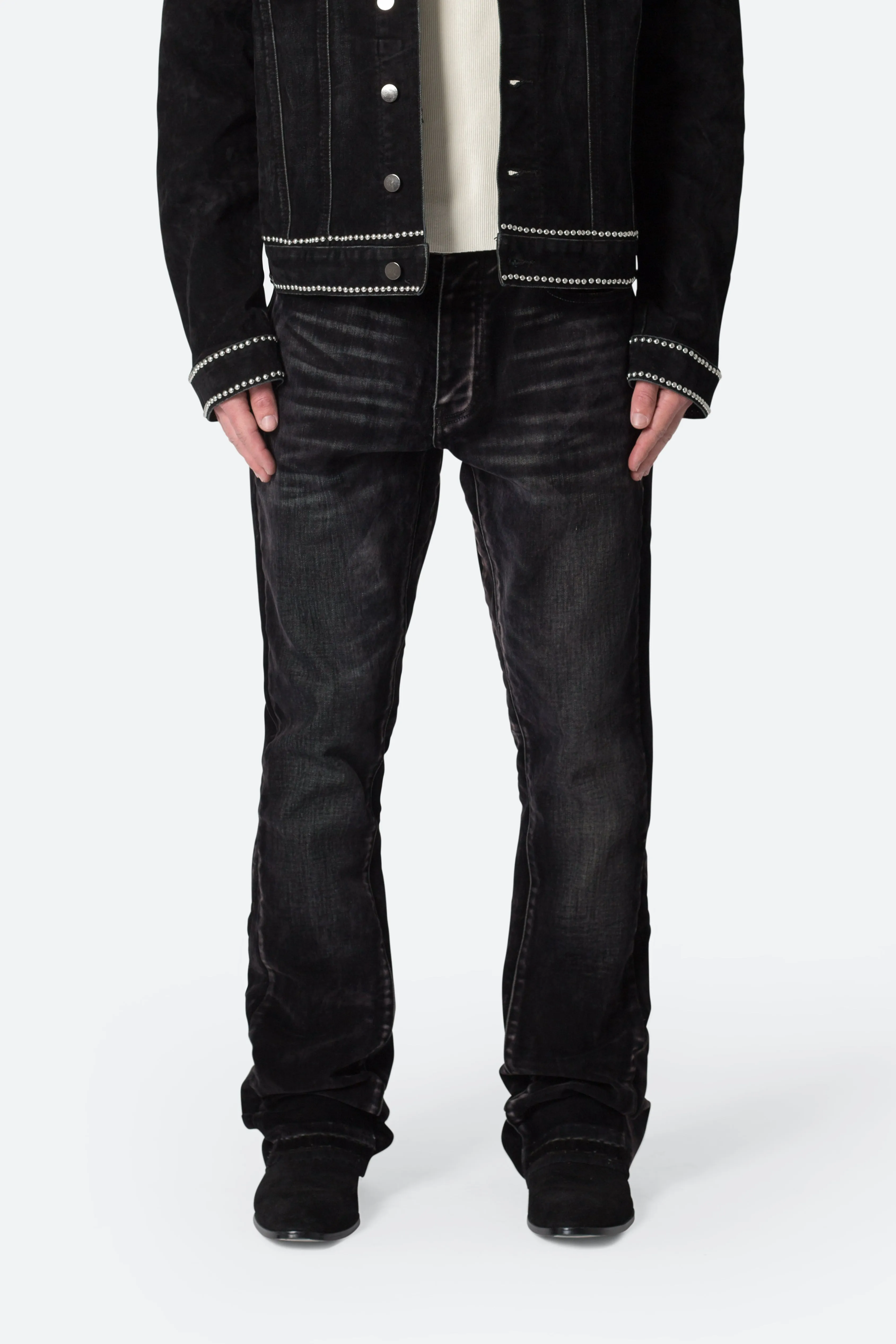 B576 Western Flare Denim - Black