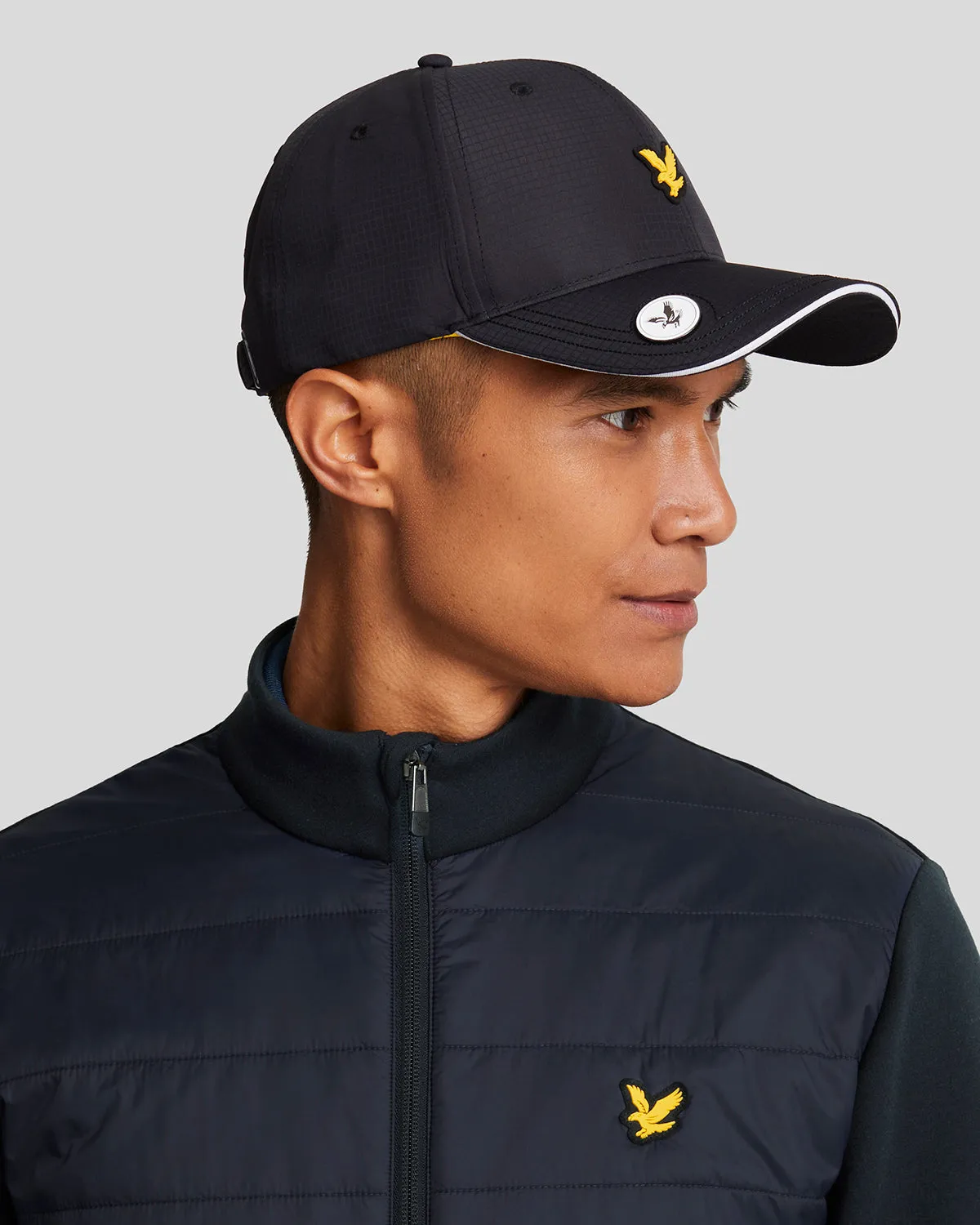 Baffle Quilted Golf Full Zip Jacket