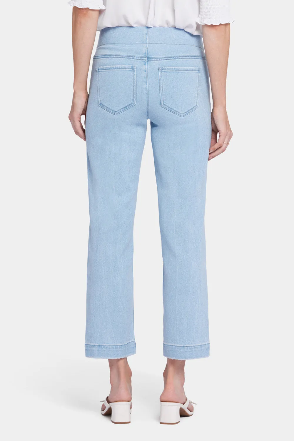 Bailey Relaxed Straight Ankle Pull-On Jeans - Santorini