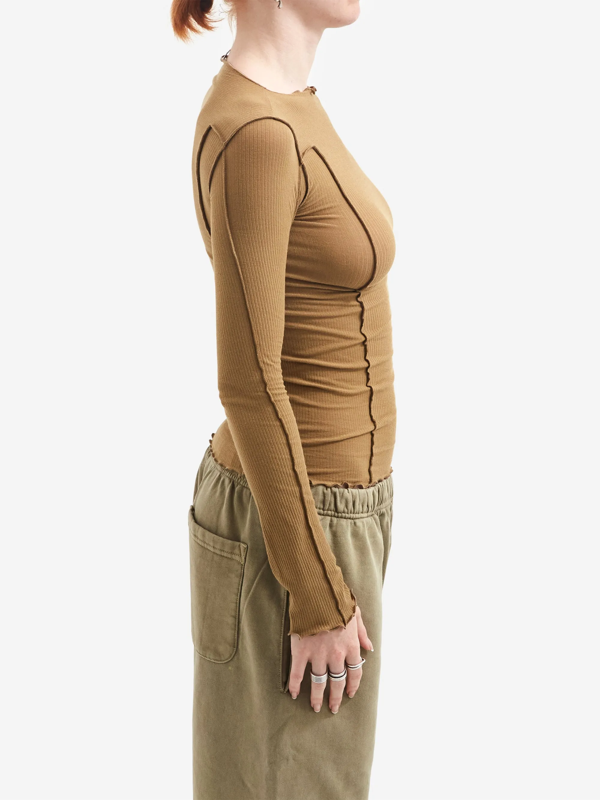 Baserange Omato Long Sleeve - Jade Brown