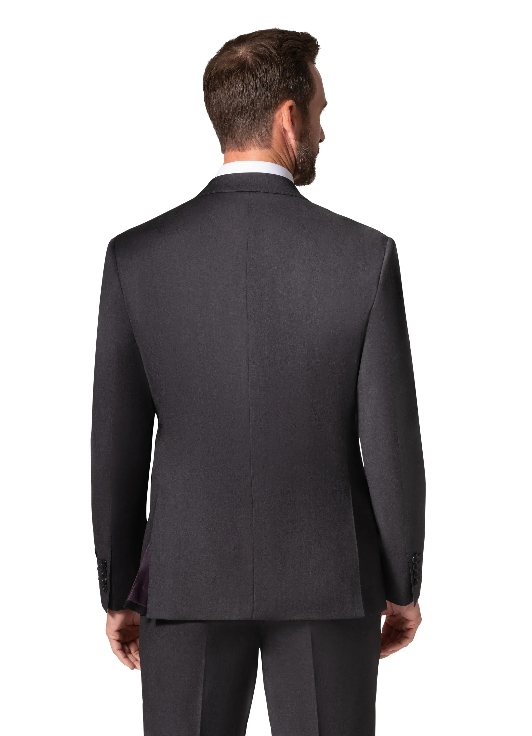 Berragamo - Reda | Slim Fit 2-Piece Solid Suit - Charcoal