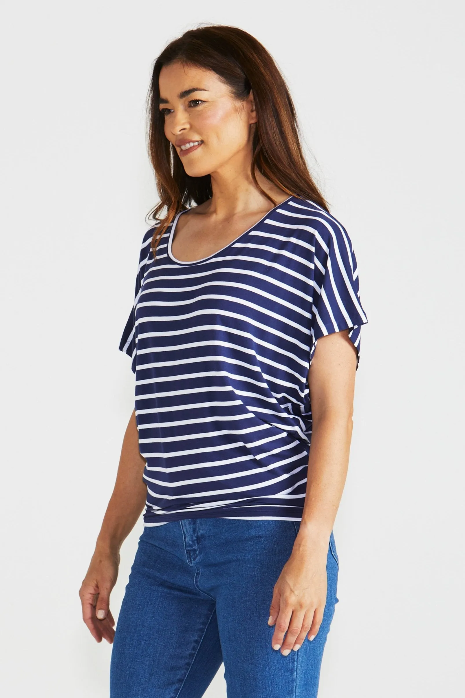 Betty Basics Maui Tee Parisian Stripe