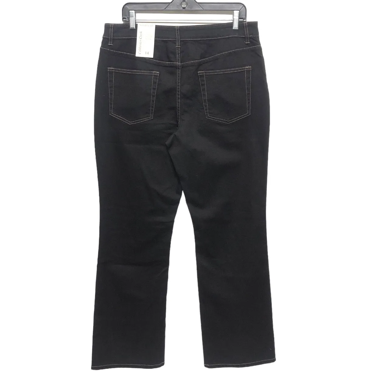 Black Denim Jeans Straight Coldwater Creek, Size 14