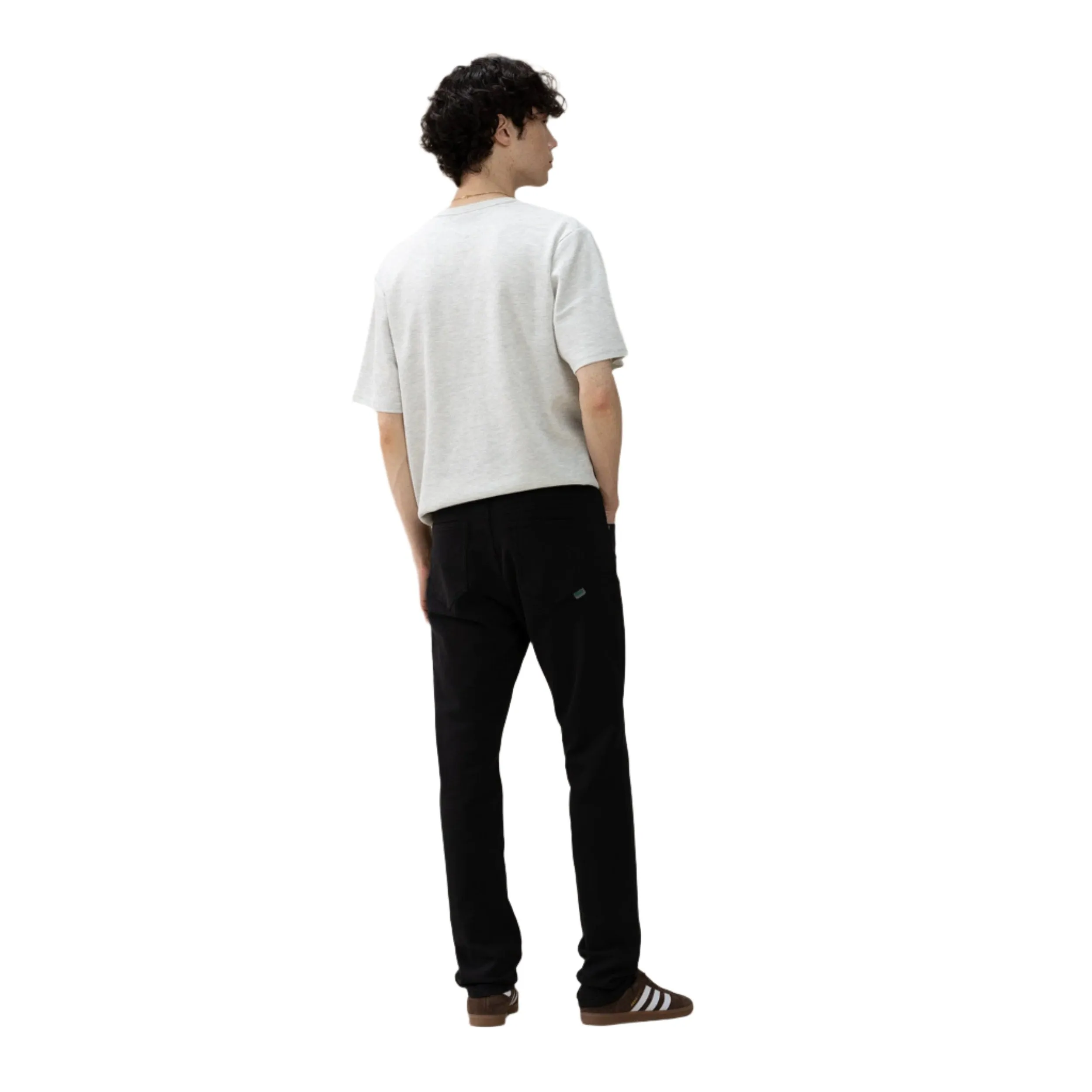 Black Super Stretch Knit Denim - Slim