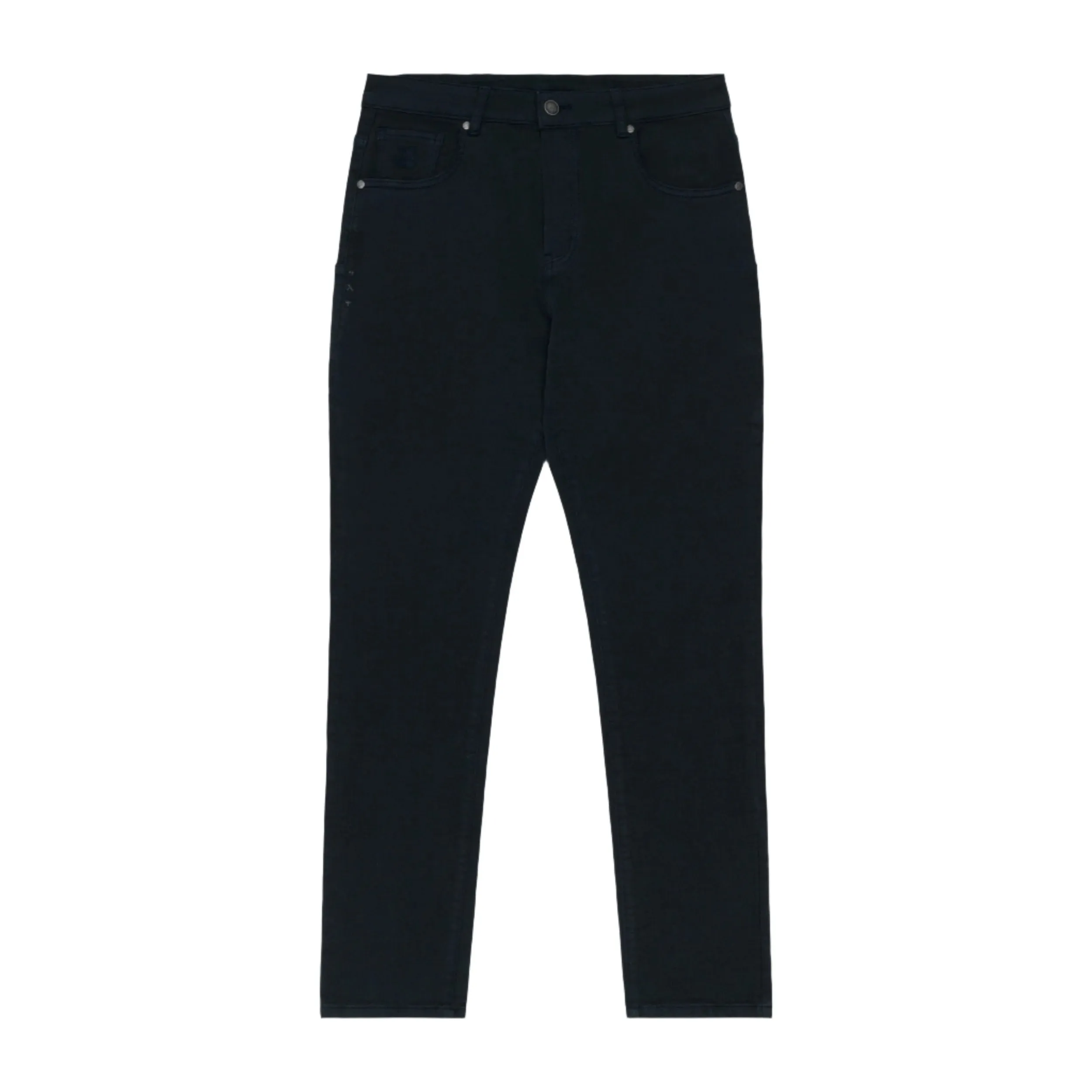 Black Super Stretch Knit Denim - Slim