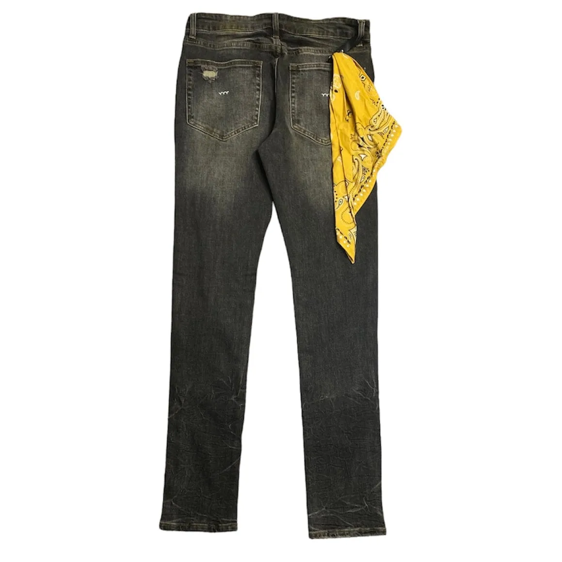 Blue Carats McQueen 5 Slim Fit Jean (Smoke Black) - BCJ1542