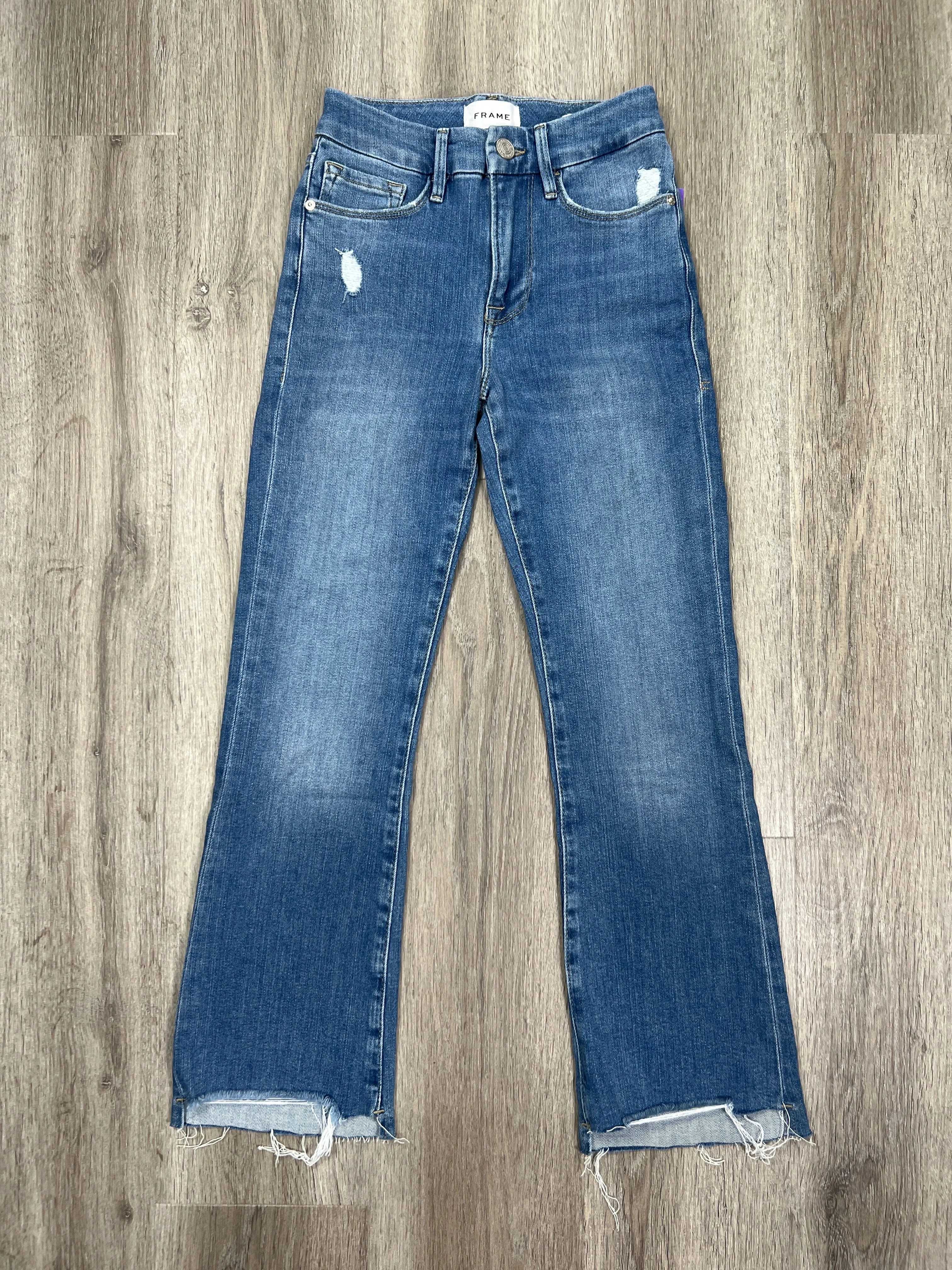 Blue Denim Jeans Boot Cut Frame, Size 00