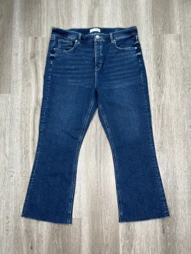 Blue Denim Jeans Cropped Loft, Size 14