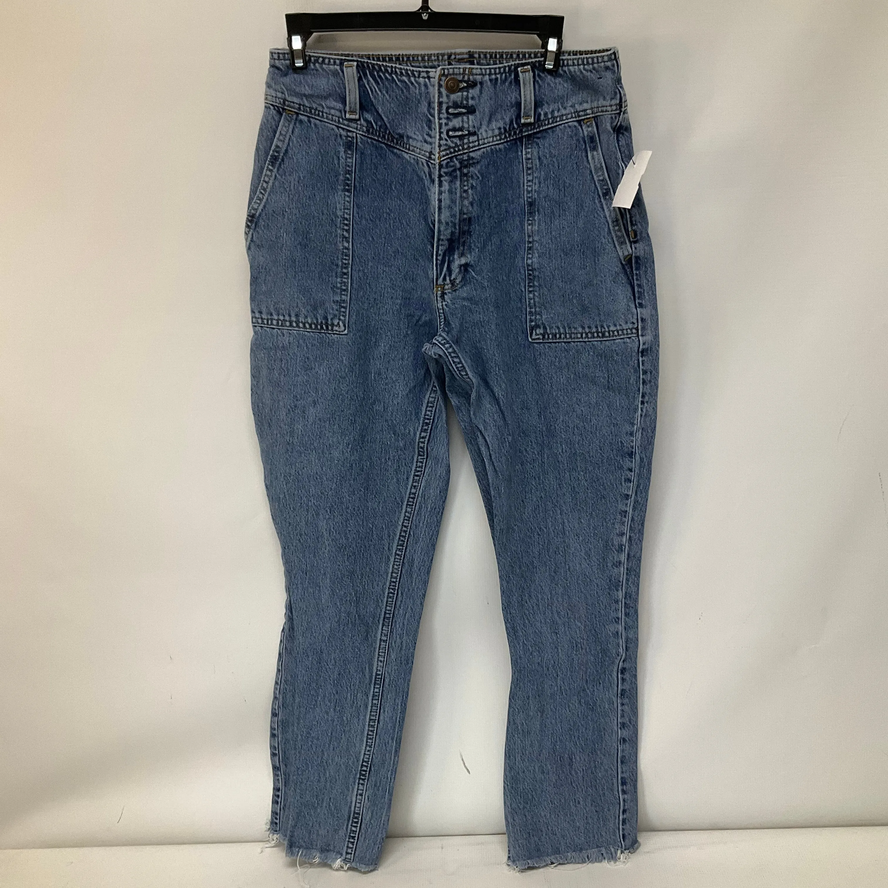 Blue Denim Jeans Straight Abercrombie And Fitch, Size 4