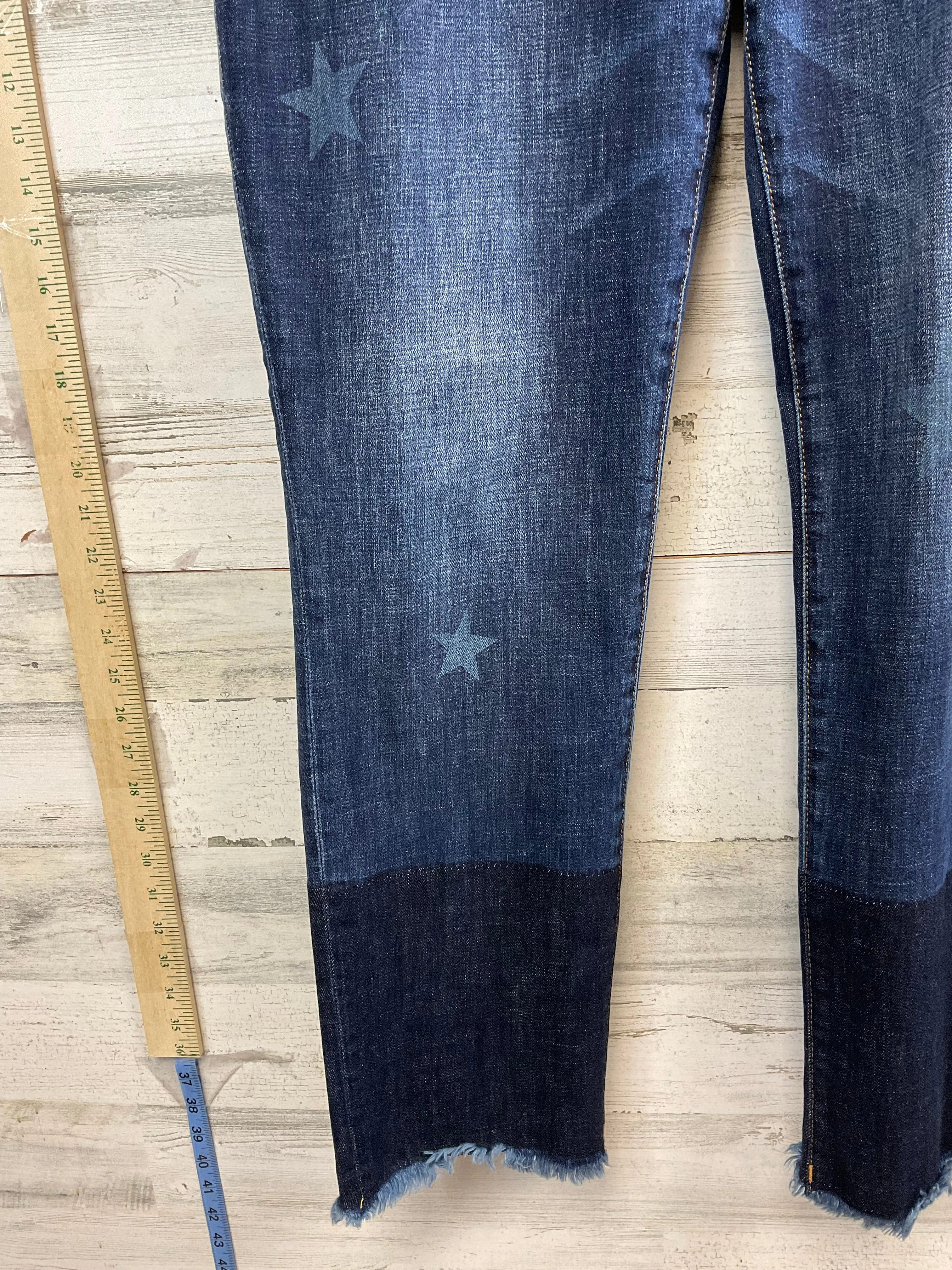 Blue Denim Jeans Straight Cabi, Size 8