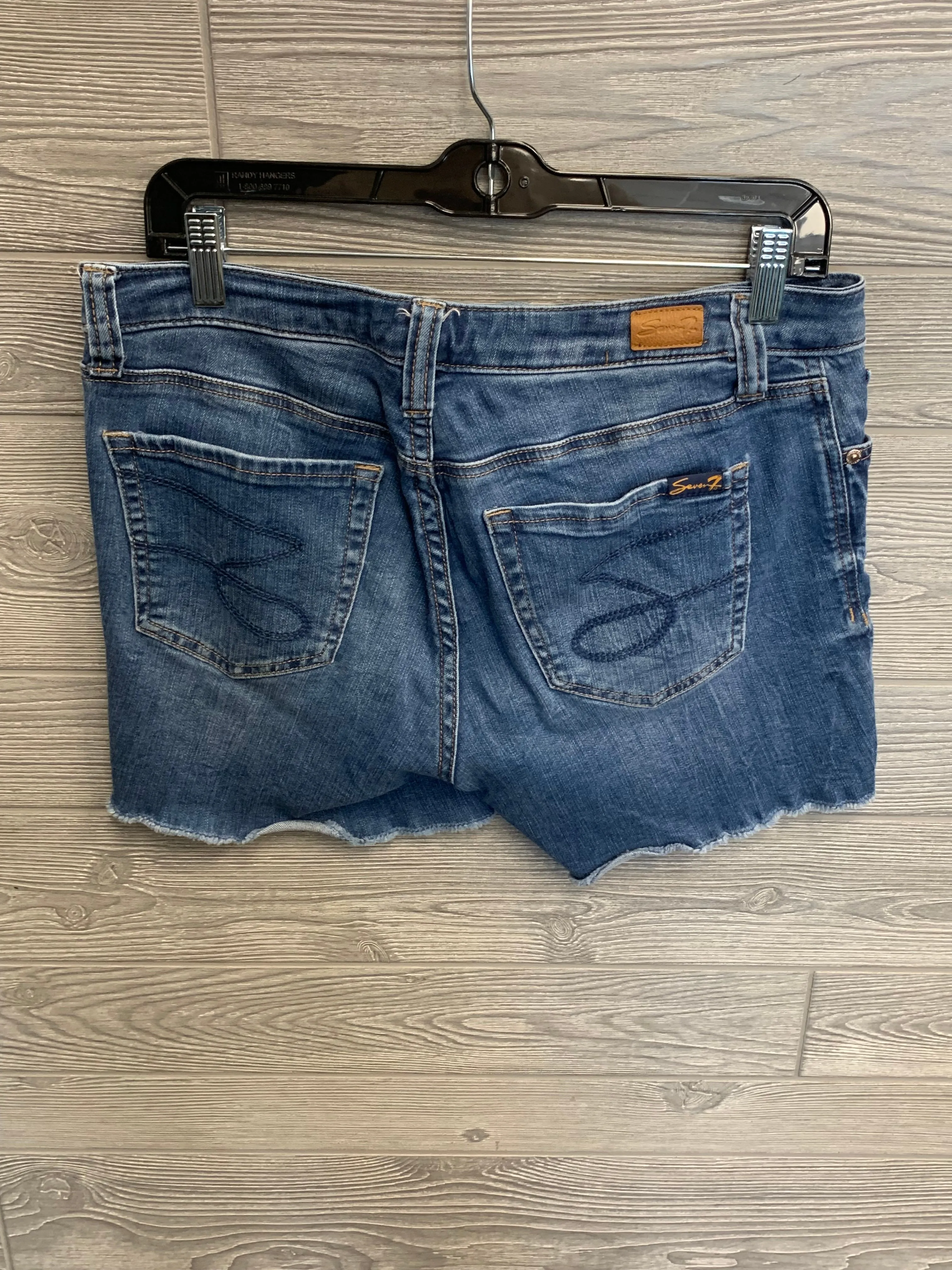 Blue Denim Shorts Seven 7, Size 4