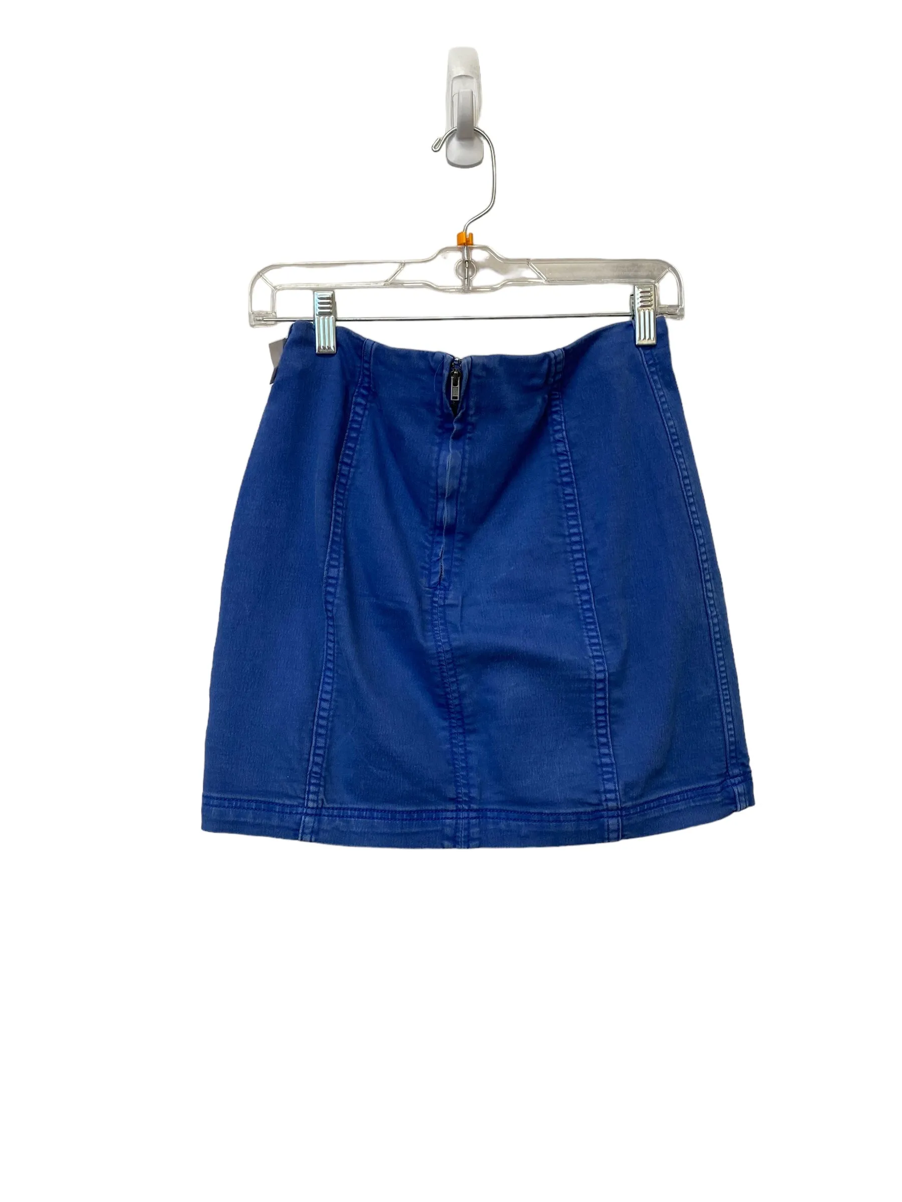 Blue Denim Skirt Mini & Short Free People, Size 6