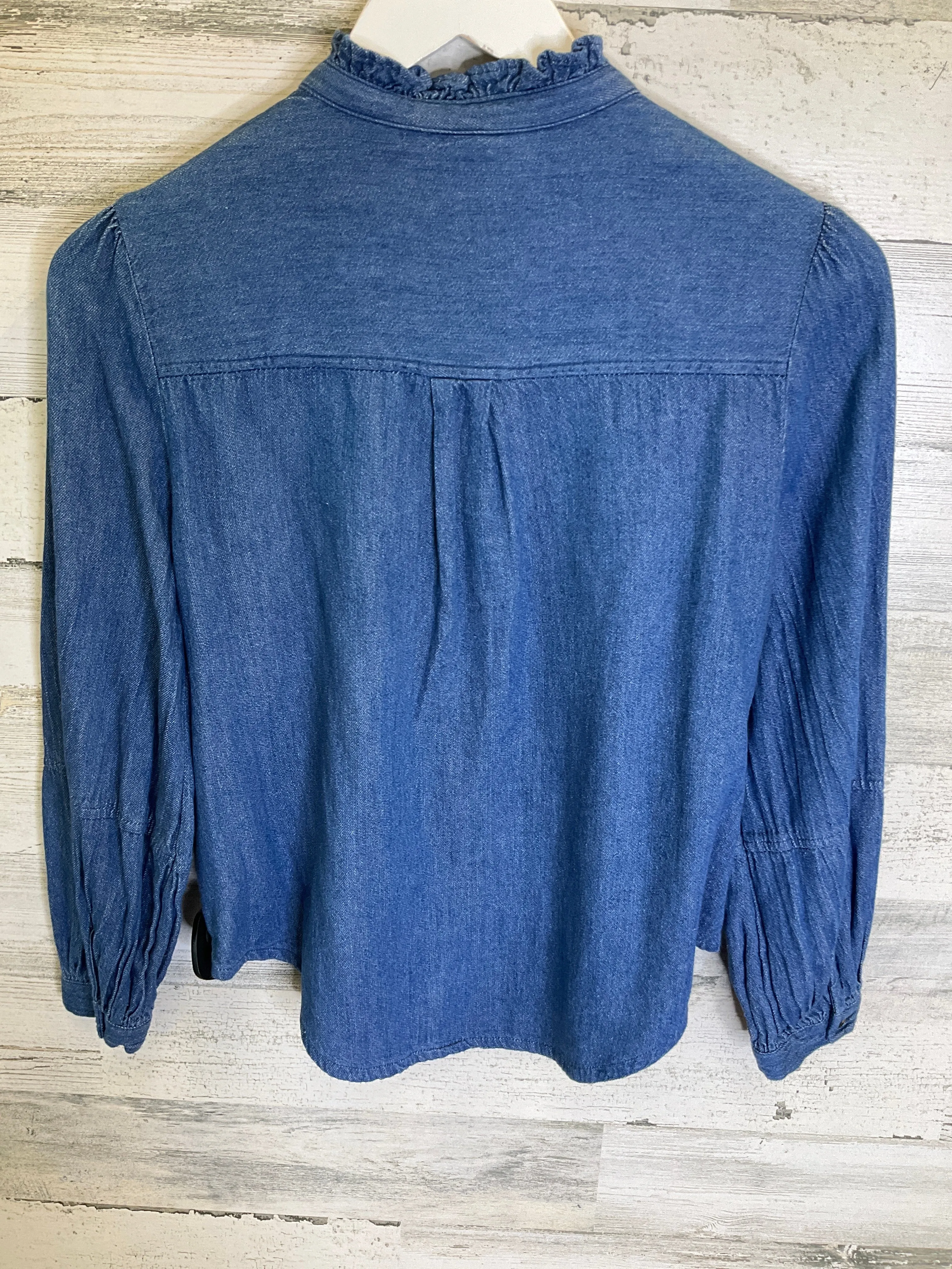 Blue Denim Top Long Sleeve Old Navy, Size Xs