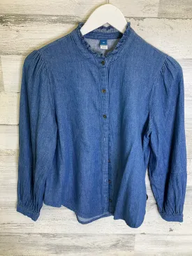 Blue Denim Top Long Sleeve Old Navy, Size Xs