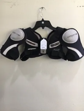 Brine Trident Black/Gray JR Used Lacrosse Shoulder Pads