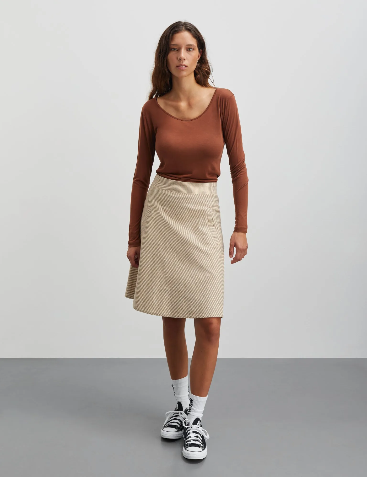 Bromi Stelly Skirt, Partridge/Whitecap Gray