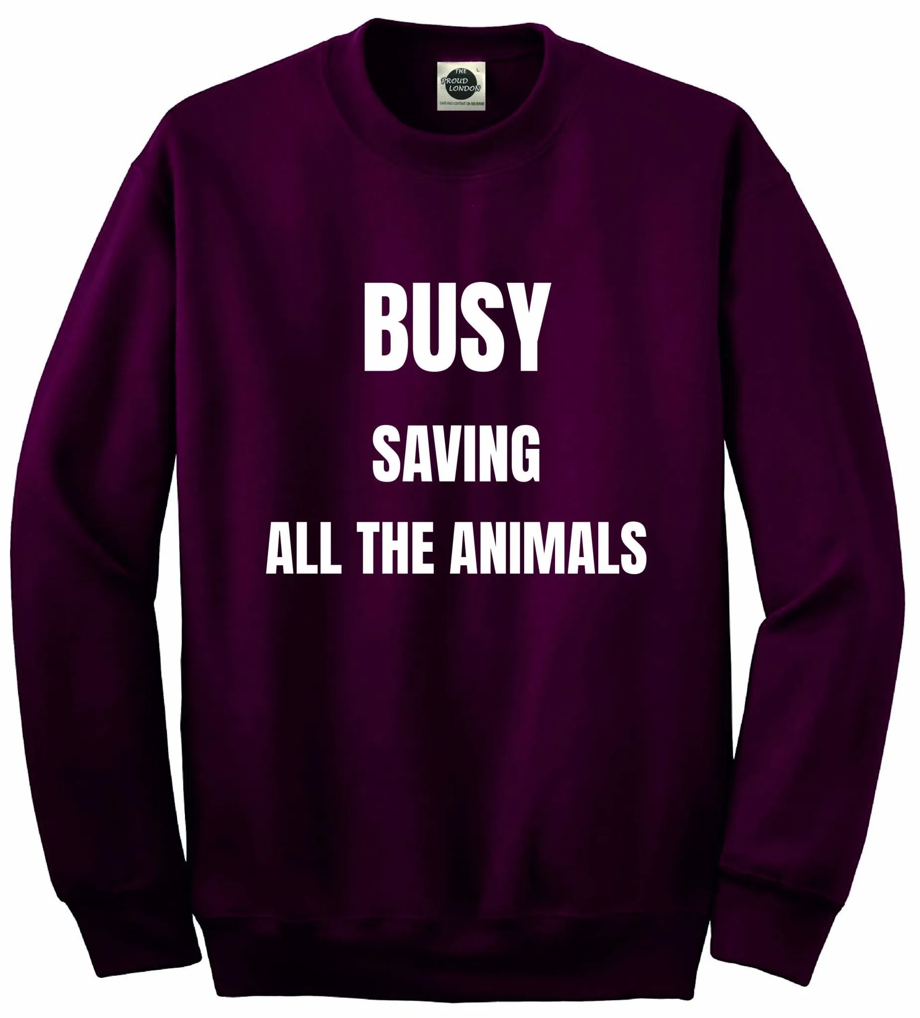 Busy Saving All The Animals | Crewneck | Unisex