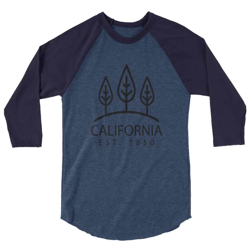 California - 3/4 Sleeve Raglan Shirt - Established