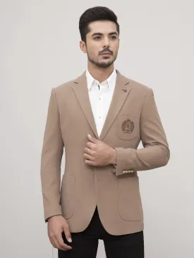 CASUAL COAT SLIM FIT LIGHT BROWN