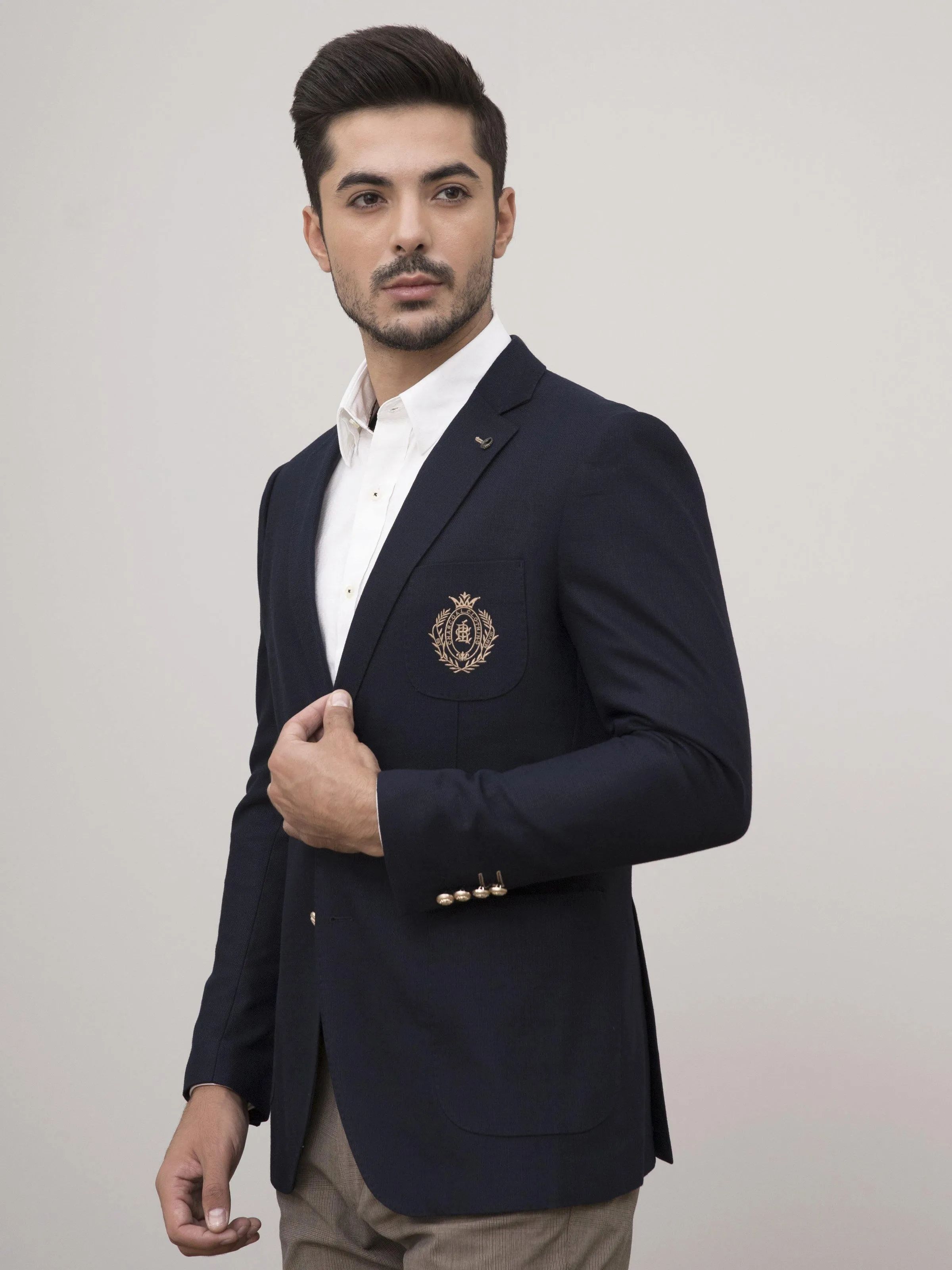 CASUAL COAT SLIM FIT NAVY