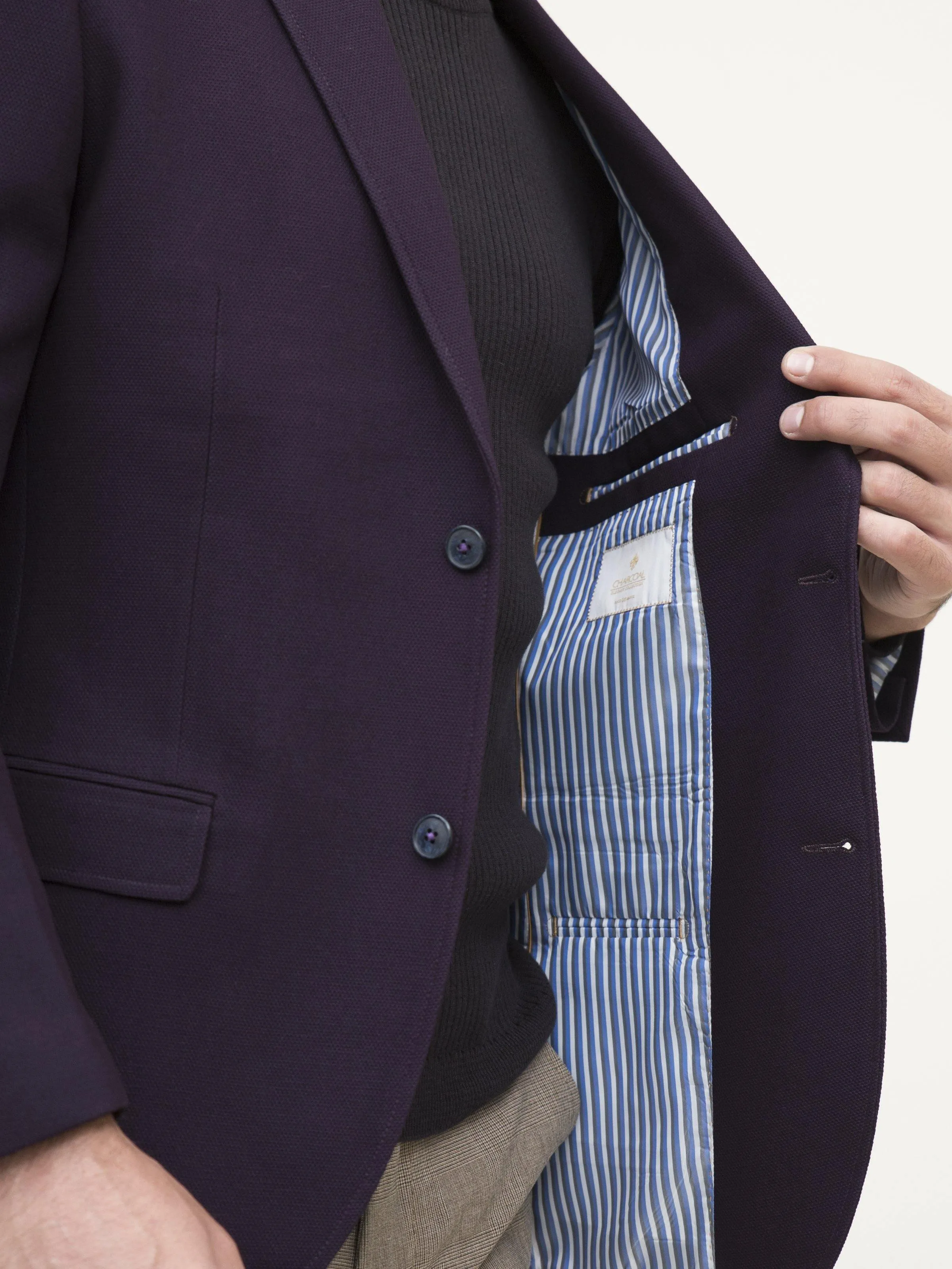 CASUAL COAT SLIM FIT PURPLE