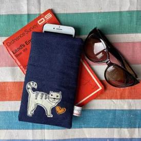 cat - phone/glasses case