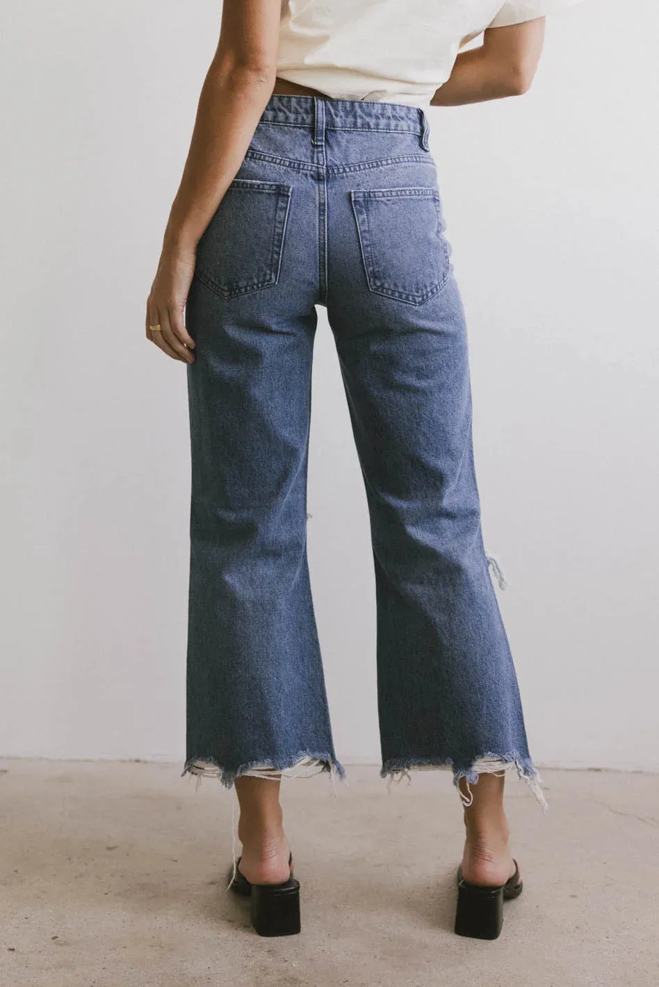 Charlie Distressed Jeans in Medium Wash - FINAL SALE