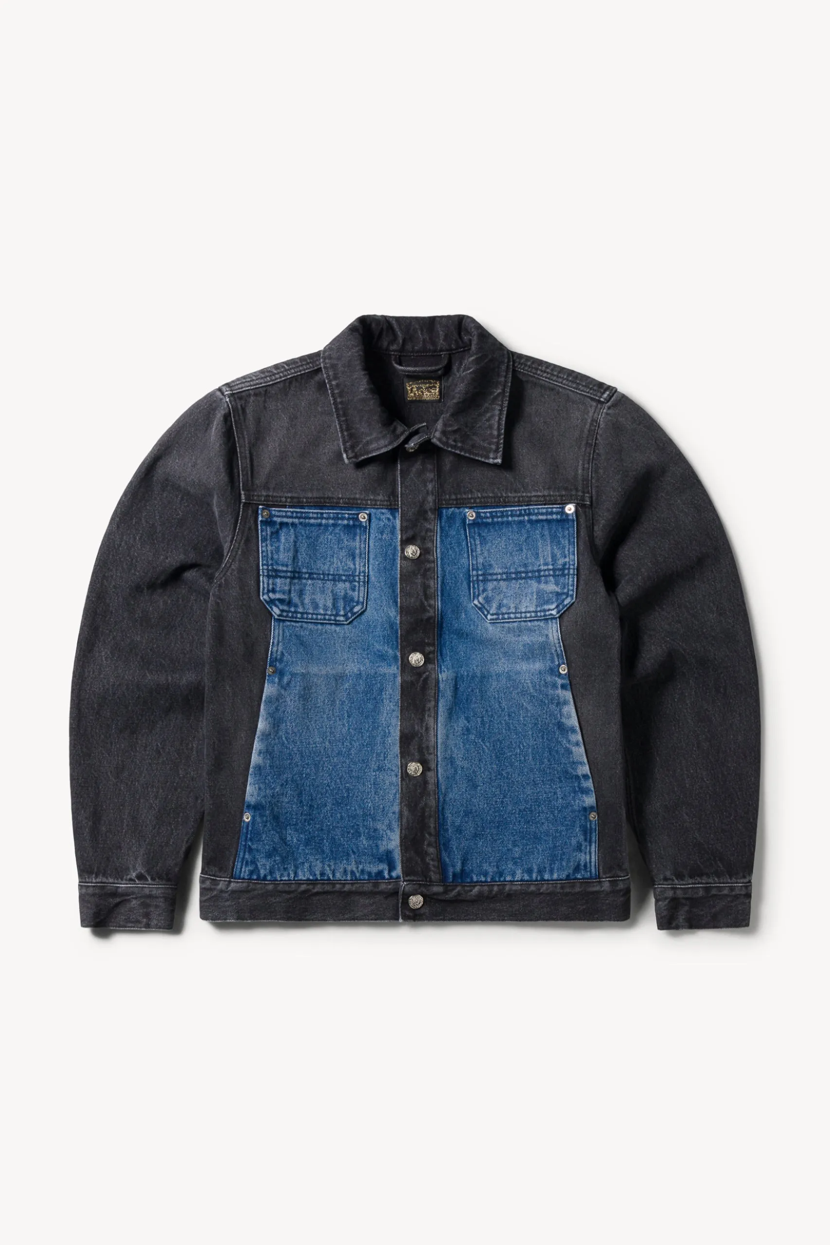 Colourblocked Denim Work Jacket