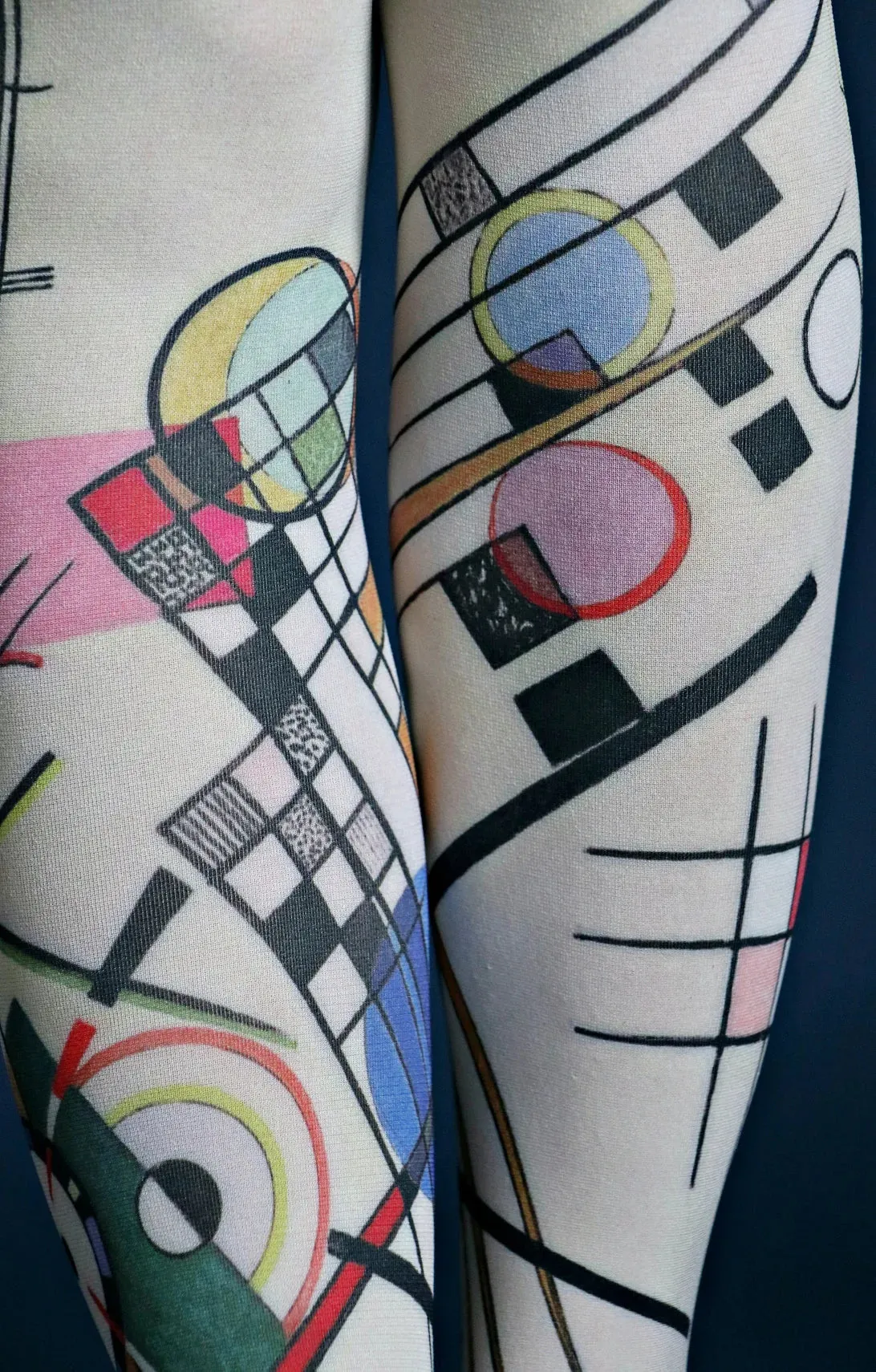 Composition Viii By Wassily Kandinsky Printed Art Tights