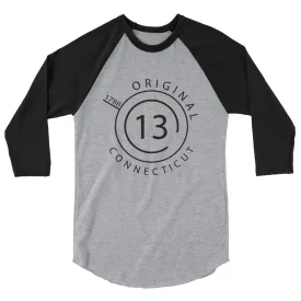 Connecticut - 3/4 Sleeve Raglan Shirt - Original 13