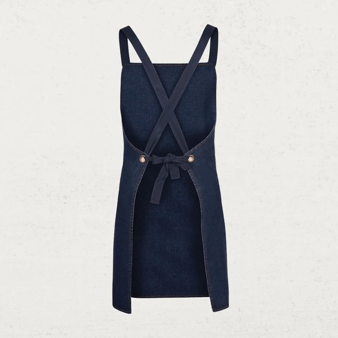 Cross Back Denim Apron