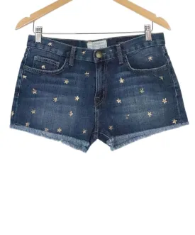 Current Elliott Denim Shorts w/ Gold Stars sz 2