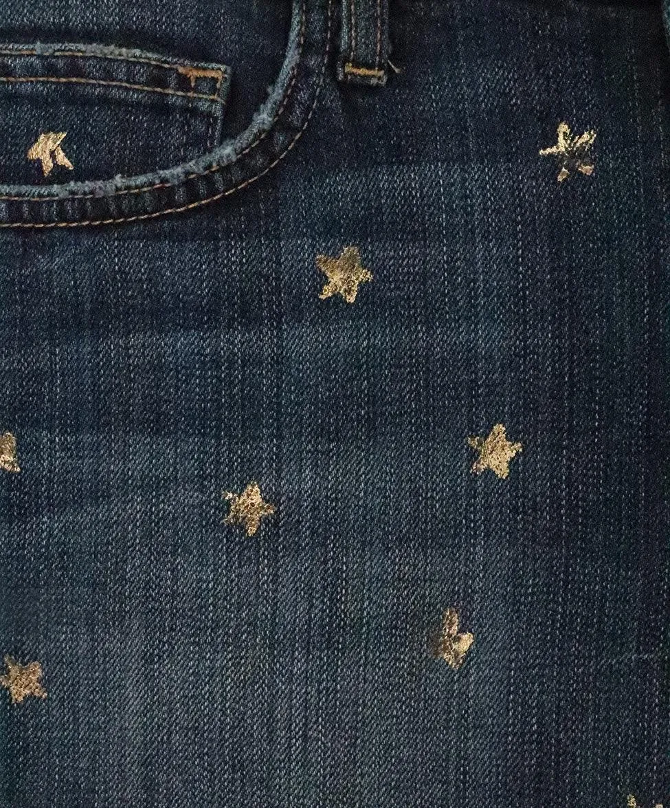 Current Elliott Denim Shorts w/ Gold Stars sz 2