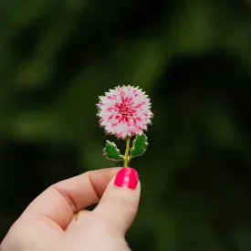 Dahlia (Pink) Floral Enamel Pin