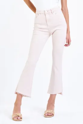 Dear John Jeanne Cropped Flare Leg Jeans - Heavenly Pink