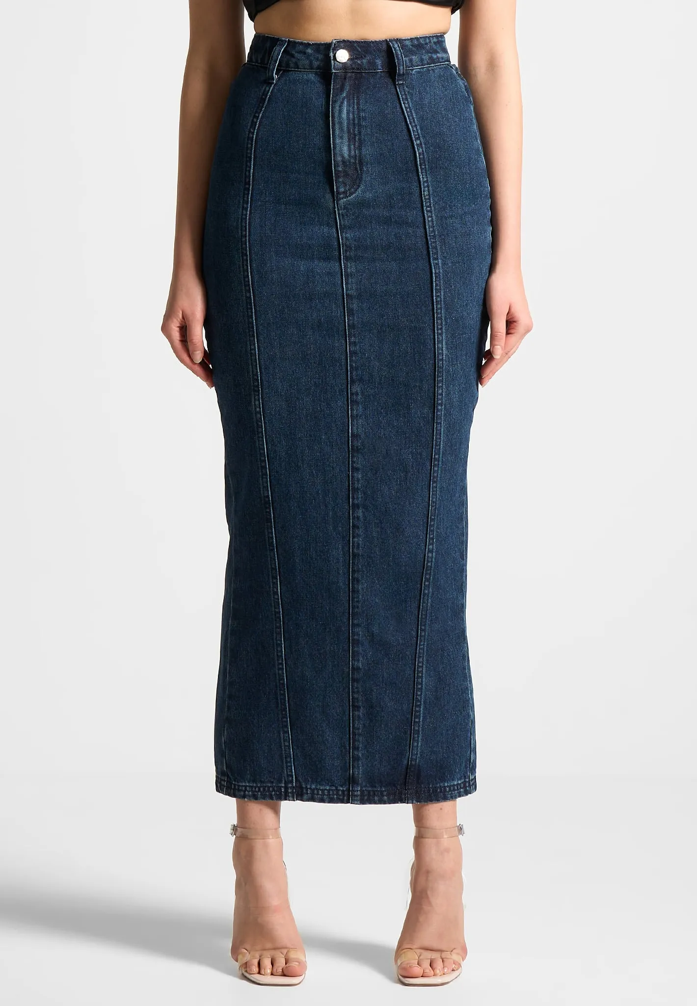 Denim Midaxi Skirt