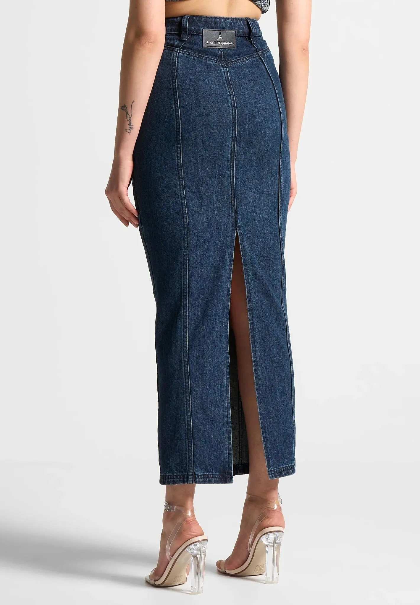 Denim Midaxi Skirt